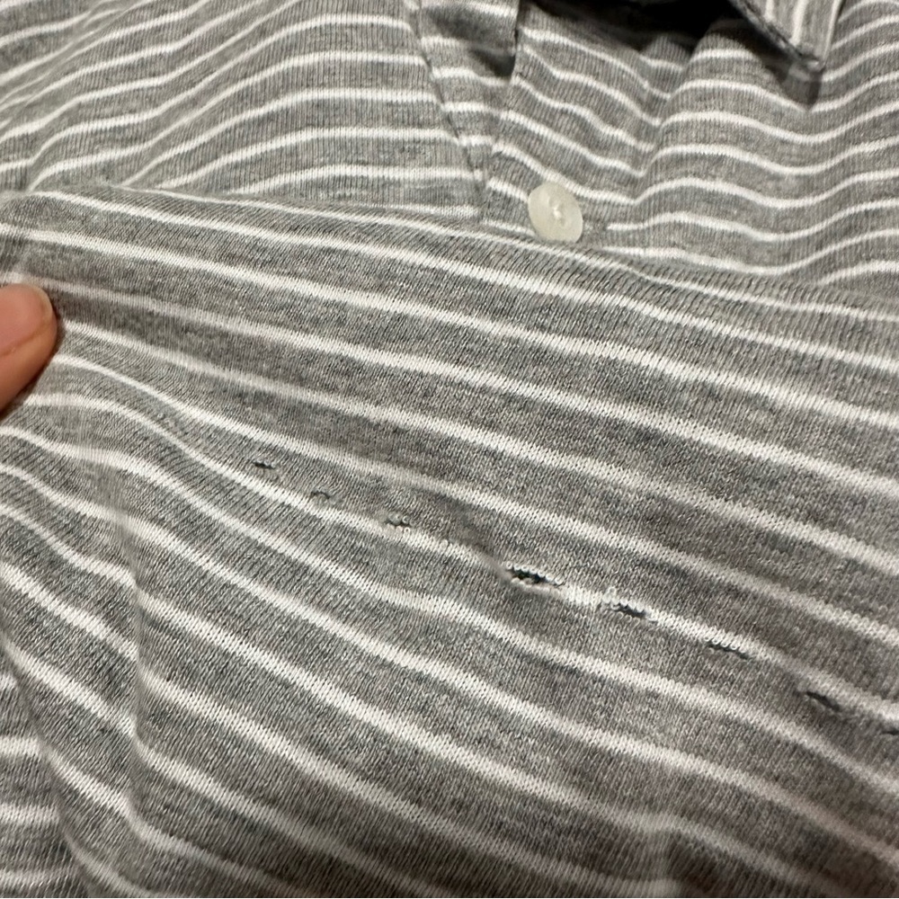 J crew Striped slub jersey pocket polo shirt - Picture 5 of 5
